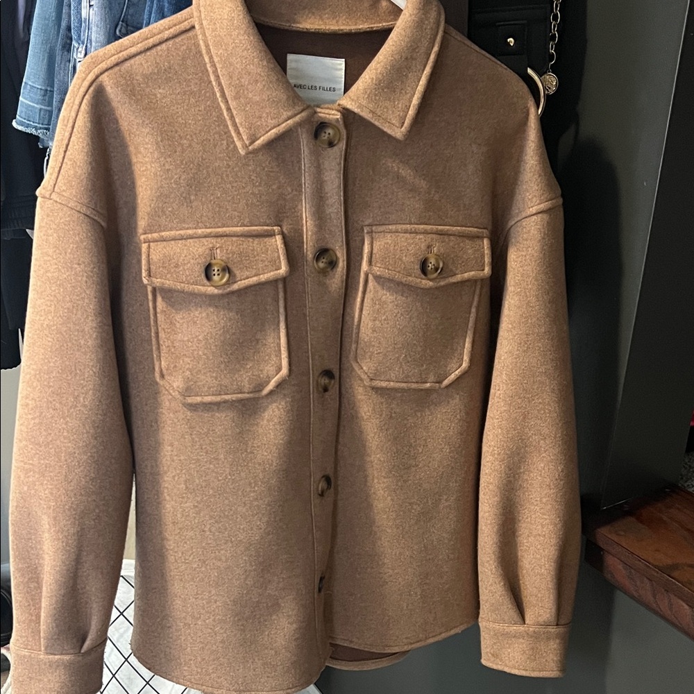 Brown Button-Up Jacket